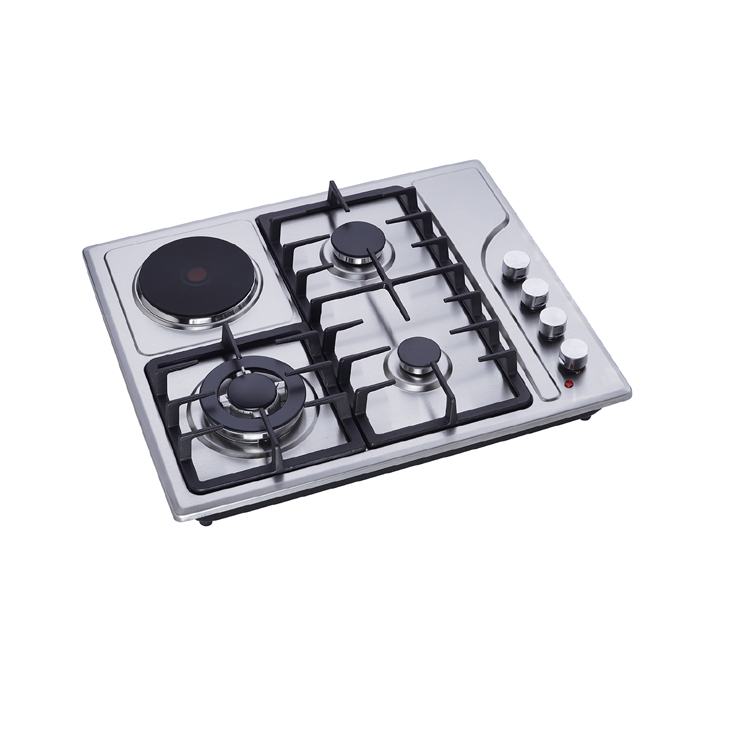 Gas+electric hob