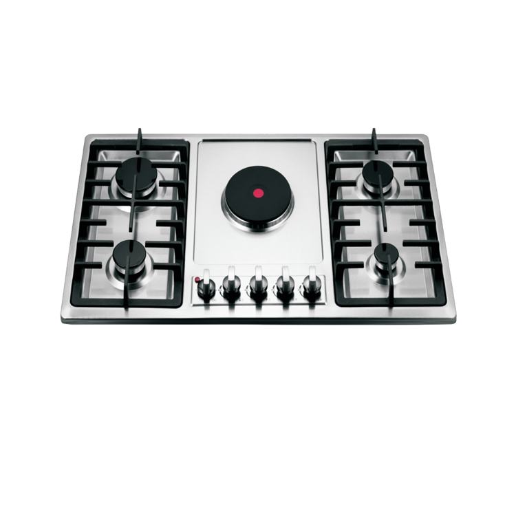 5 burners gas and electric stove