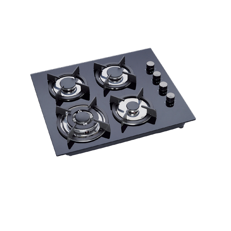 60cm temper glass gas stove