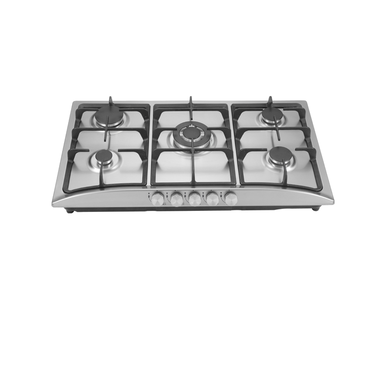 Cheap price 5 burners SS gas stove