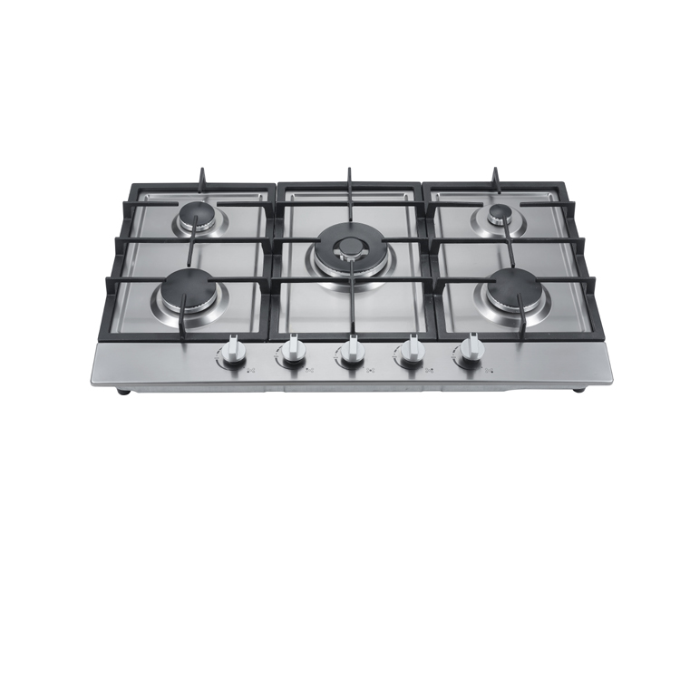 90cm stainless steel gas cooktop burner