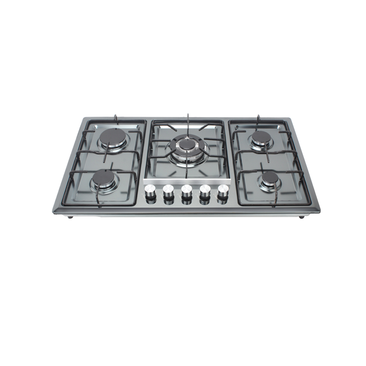 Black color stainless steel gas hob