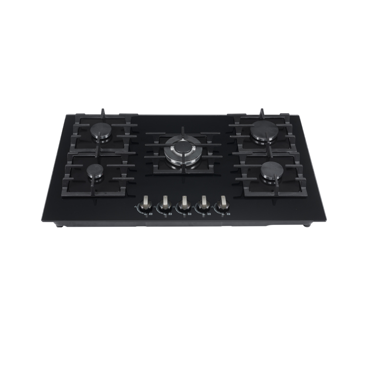 90cm wide temper glass gas hob cooker