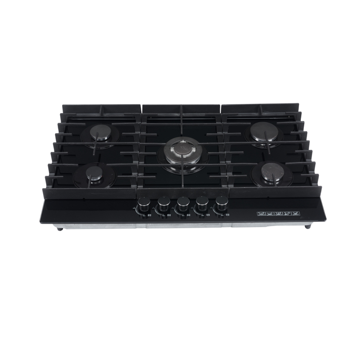 Heavy pan support glass gas stove