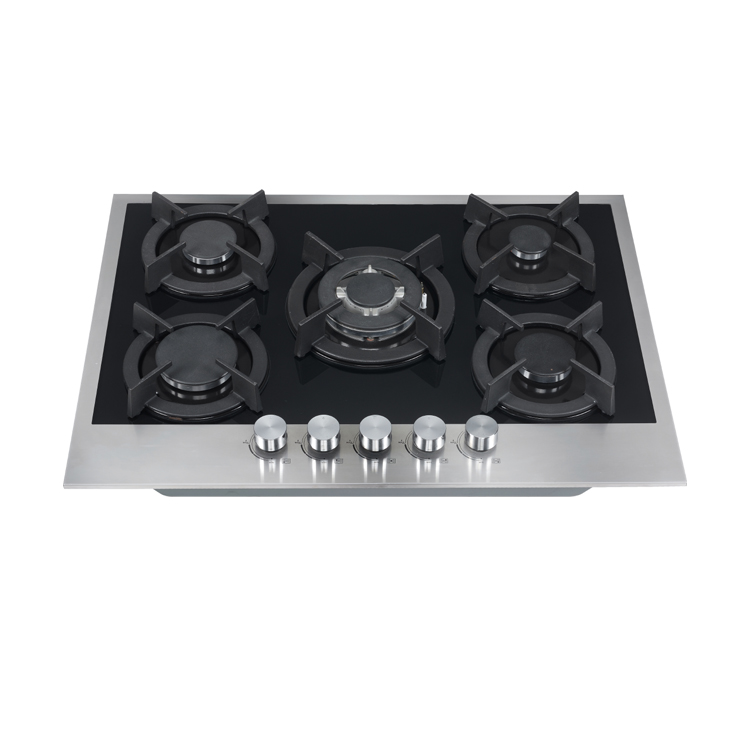 70cm wide glass gas cooktop