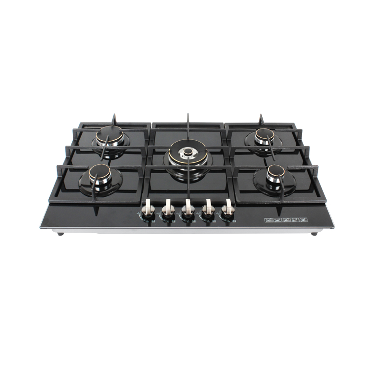 Brass burner glass gas cooker