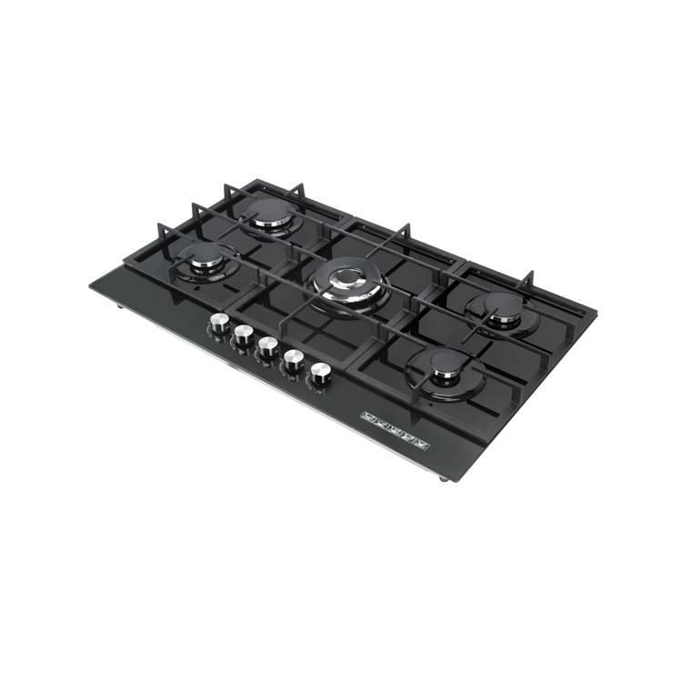 Big heating power glass gas cooker