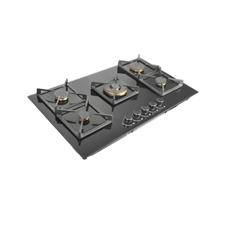 Brass burner glass gas stove