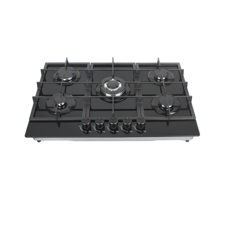 70cm temper glass gas cooker