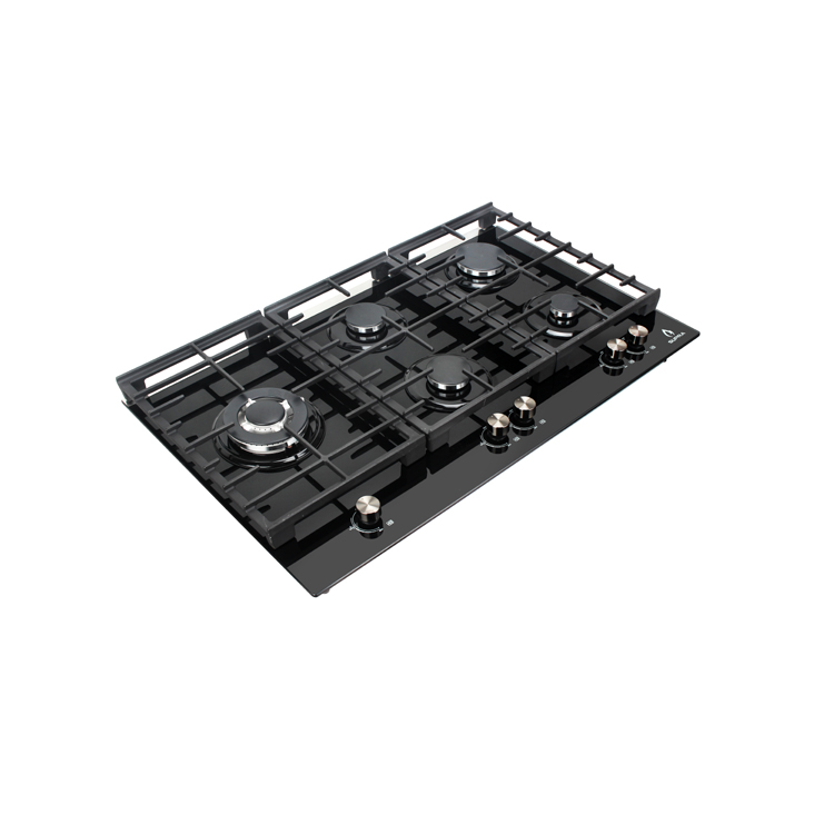 Heavy cast iron pan support gas hob