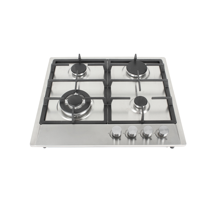 60cm SS gas cooktop with 4 burners