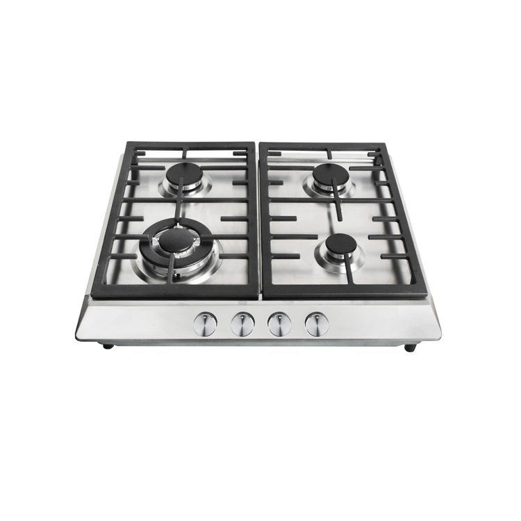 Silver stainless steel gas cookers