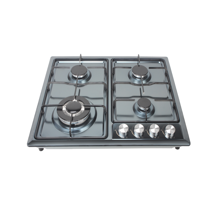 Shining black SS gas cooker