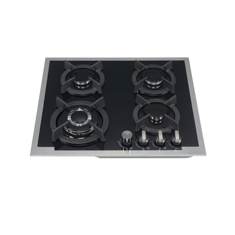 Round pot stand glass gas hob