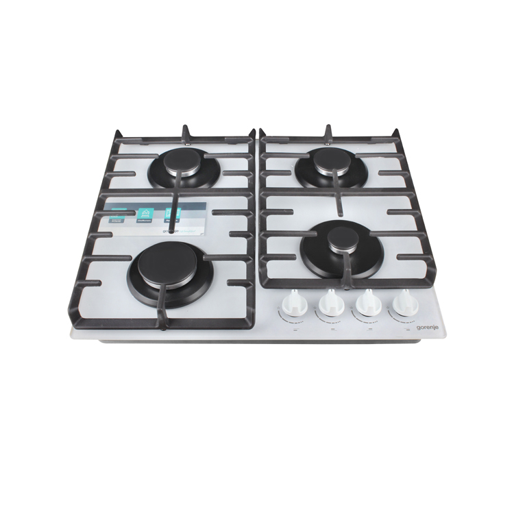 White temper glass gas stove 60cm