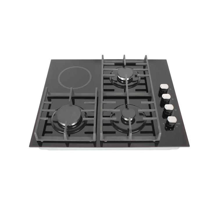 3 gas hob+one electric burner