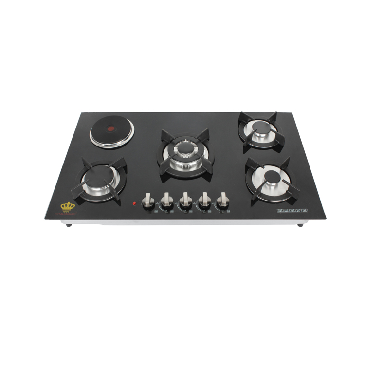 90cm 4 gas burner+1 solid hotplate hob