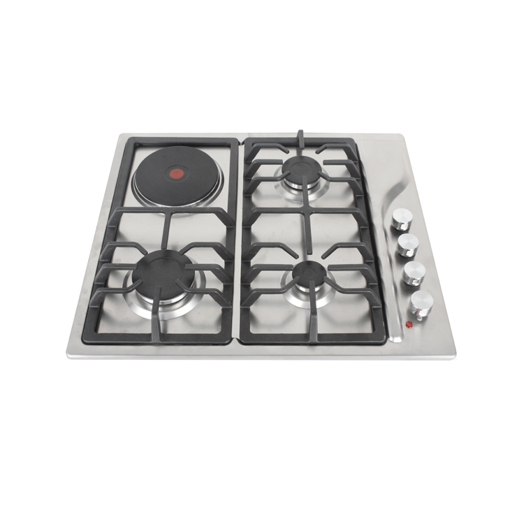 Stainless steel gas and electric solid burner