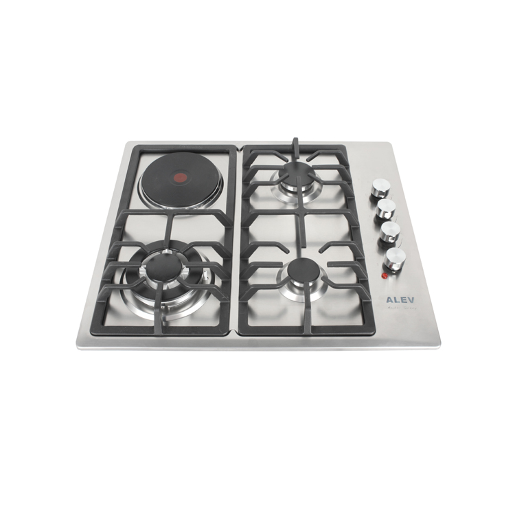 4 burners gas and electric solid stove