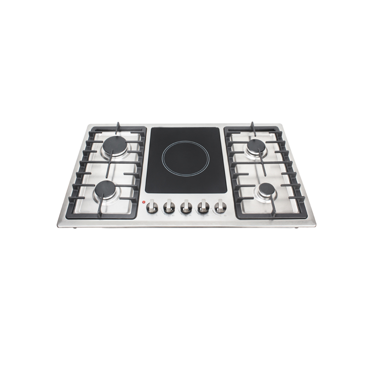 90cm stainless steel gas and electric infrared hob