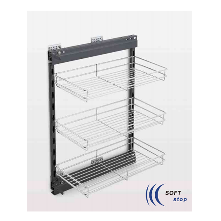 Side Pullout 3-Tier Basket