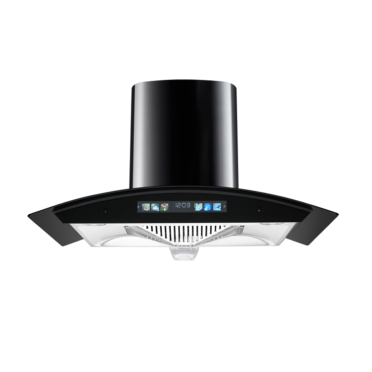 Conical filter range hood extractor