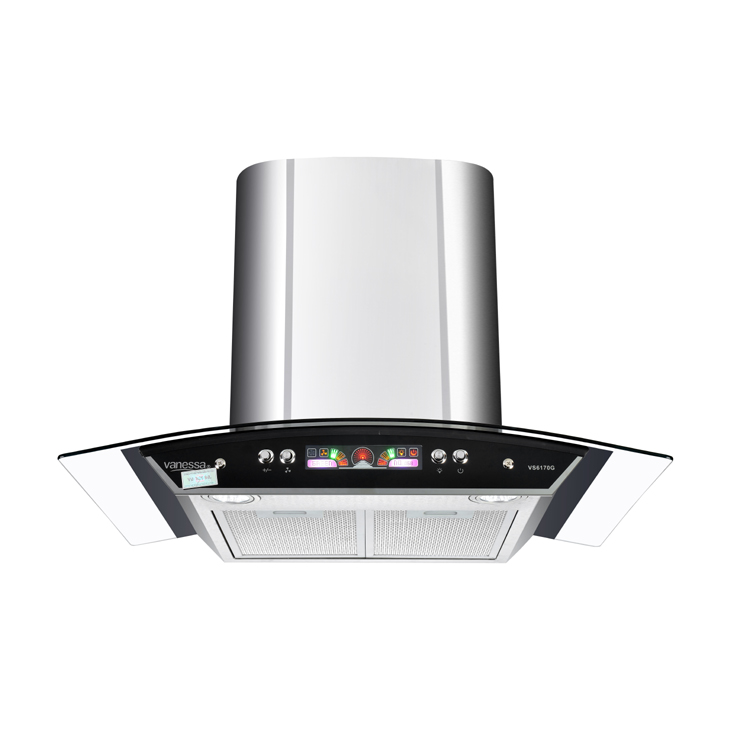 60cm push button cooker hood