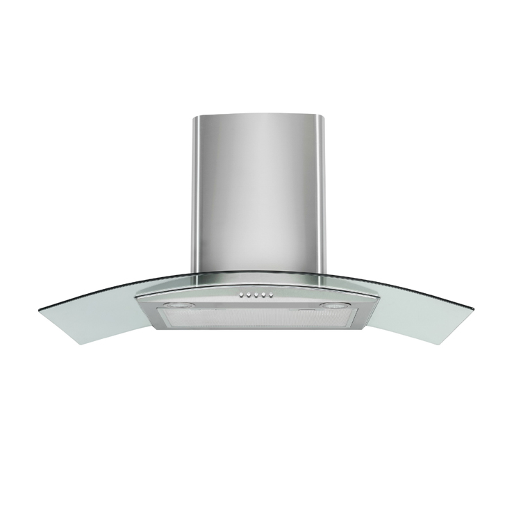 90cm silver color range hood